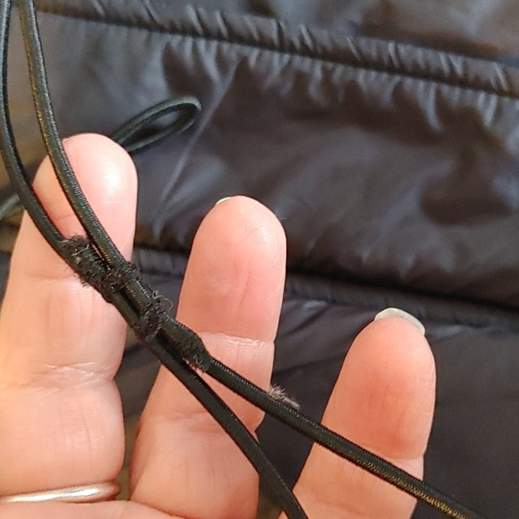 NWT BOOHOO PLUS BLACK PUFFER OVERSIZED UTILITY VEST  CINCHED WAIST - Picture 11 of 11